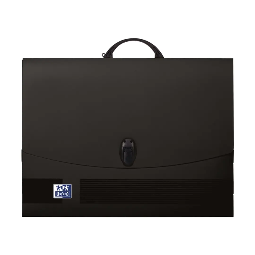 Oxford Carpeta de Dibujo A3 con Cierre y Asa Negra - Tamaño A3 - Cierre Seguro - Asa Resistente - Diseño Elegante 1