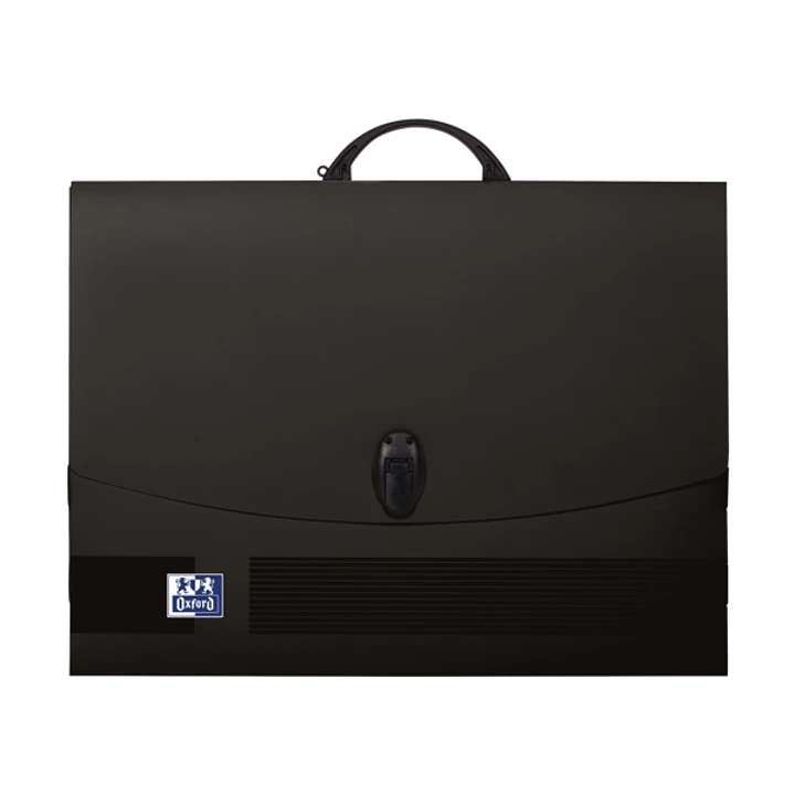 Oxford Carpeta de Dibujo A3 con Cierre y Asa Negra - Tamaño A3 - Cierre Seguro - Asa Resistente - Diseño Elegante 1