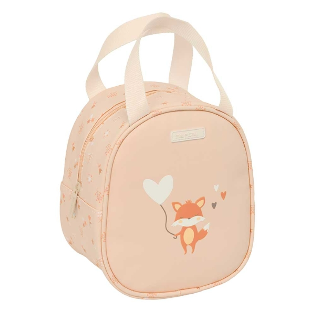 Safta Flores Neceser Termo de 5.85L - Interior Forrado en Aluminio - Asa Superior - 190x140x220mm - Color Melocoton 1