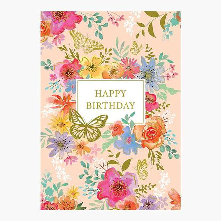 Pictura Tarjeta Zig-Zag - 15x22cm - Tematica de Flores - Tarjeta Triptica sin Envoltorio - Incluye Sobre Blanco - Impresas en Papel con Certificacion  1