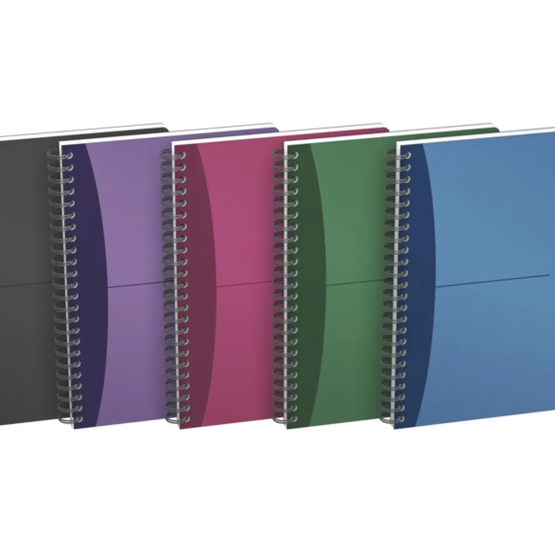 Oxford Office Urban Mix Cuaderno Espiral A5 Cuadricula 5x5mm 90 Hojas - Tapa de Plastico - Colores Surtidos 1