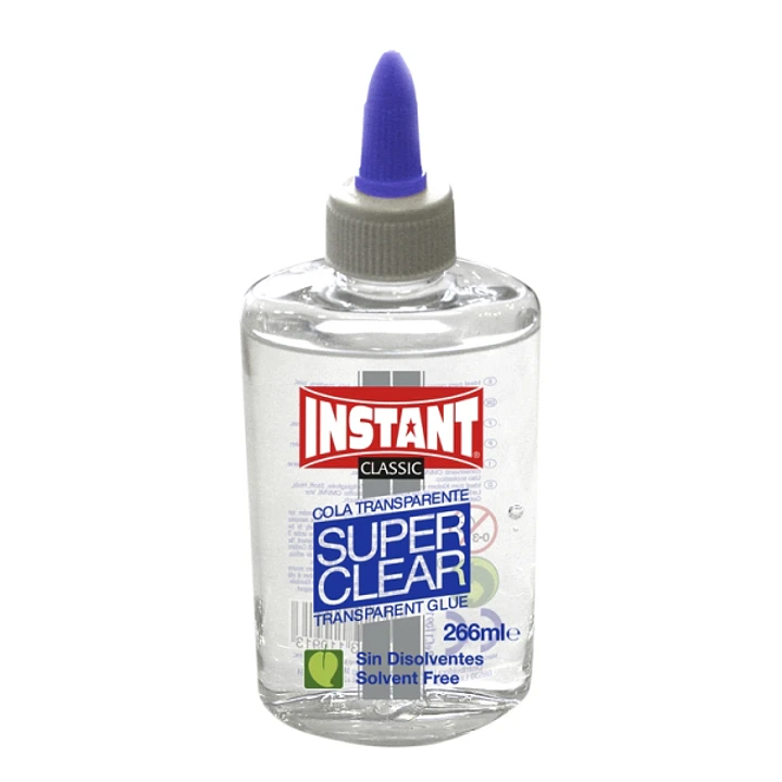 Instant Classic Super Clear Cola Transparente 266ml - Apto para Uso Infantil y/o Domestico - Sin Disolventes - Transparente 1