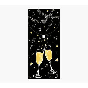 Pictura Tarjeta Money Cards - Tarjeta de Regalo Tipo Sobre Vertical - Tematica Flamencos - 9.6x21.3cm - Embolsada Individualmente en Celofan - Incluid