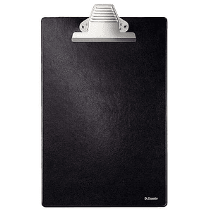 Esselte Carpeta de Base Forrada en Plastico con Pinza - Formato A4 - Color Negro