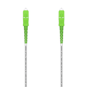 Aisens Cable Fibra Optica Latiguillo G657A2 3.0 9/125 SMF Simplex CPR Dca LSZH - SC/APC-SC/APC - 15M - Color Blanco