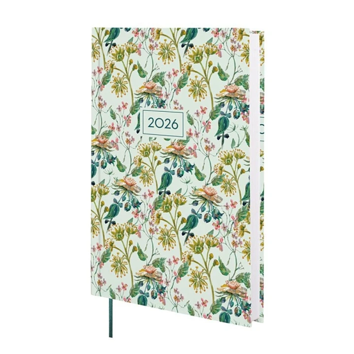 Finocam Dynamic Porto Design Agenda - Anual 2026 - Tapa Dura - Formato Y10 - 145x23x210mm - 1 Dia por Pagina - Tematica de Flores 1