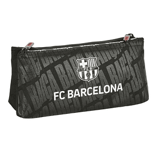 Safta F.C.Barcelona Neceser Compacto de 2L - 2 Compartimentos con Cremallera - Compacto - Resistente - 220x80x100mm - Color Negro