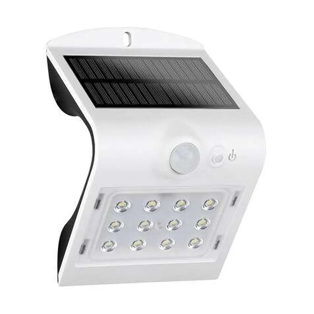 Elbat Aplique LED Solar - 1.5W - 220lm - Doble Iluminacion - Blanco 1