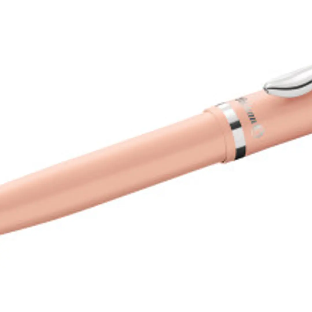 Pelikan Jazz Pastel Boligrafo con Mecanismo de Giro - Punta Mediana - Cuerpo Lacado - Recargable - Color Melocoton Pastel 1