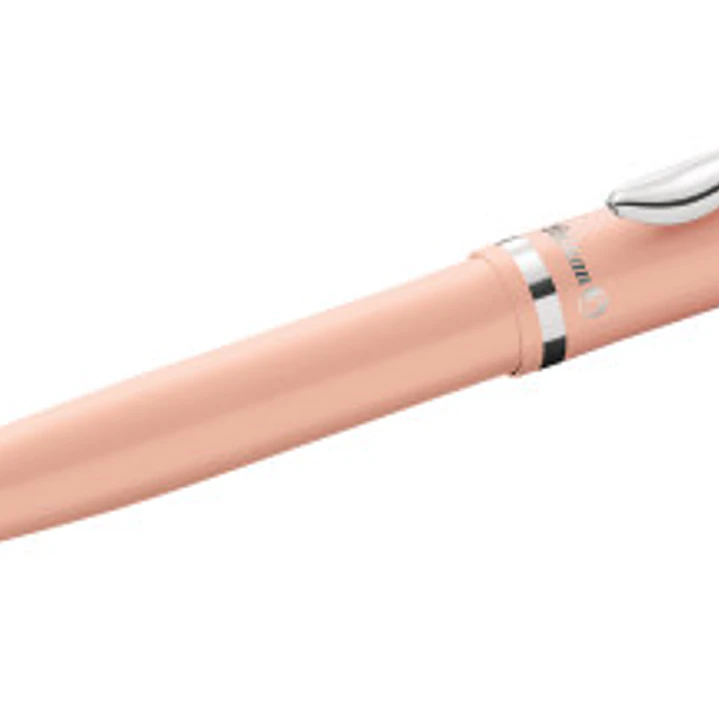 Pelikan Jazz Pastel Boligrafo con Mecanismo de Giro - Punta Mediana - Cuerpo Lacado - Recargable - Color Melocoton Pastel 1