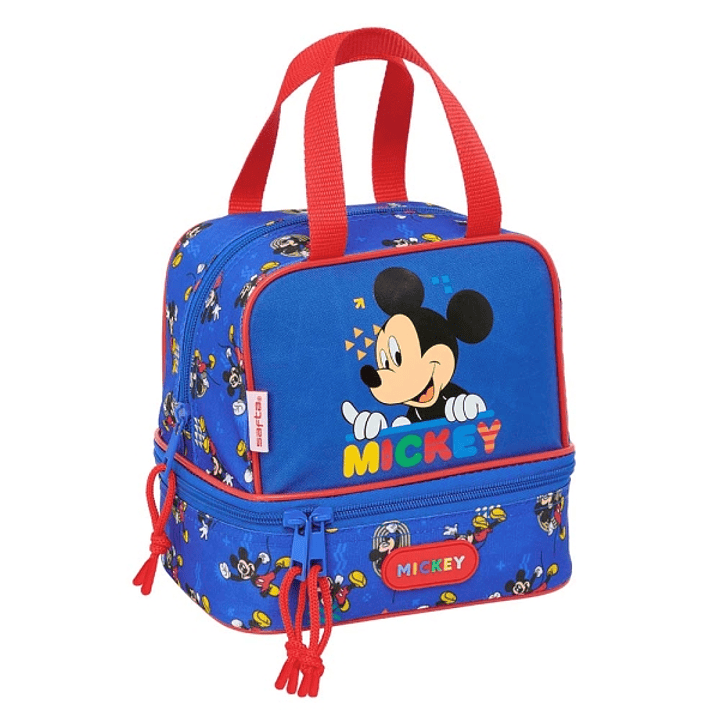 Safta Mickey Mouse Today Portameriendas de 6L - Asas Superiores - 200x150x200mm - Color Azul 1