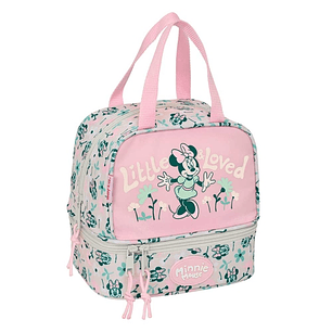 Safta Minnie Mouse Minty Portameriendas de 6L - Asas Superiores - 200x150x200mm - Color Rosa Pastel