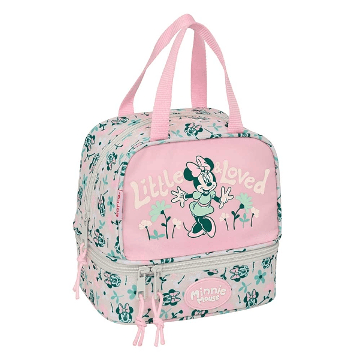 Safta Minnie Mouse Minty Portameriendas de 6L - Asas Superiores - 200x150x200mm - Color Rosa Pastel 1