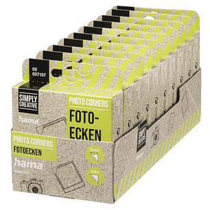 Hama Pack de 500 Esquinas Adhesivas para Foto - Borde 10mm - Polipropileno - Color Transparente