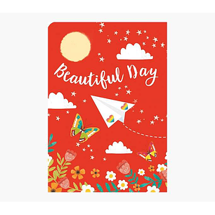 Pictura Tarjeta Felicitacion Zig-Zag Triptico - Estampado en Caliente - Lentejuelas - Pop-Up - 15x22cm - Incluye un Sobre Blanco - sin Envoltorio - Pa