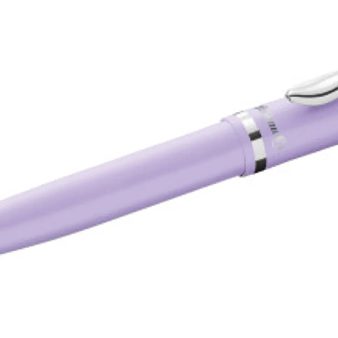 Pelikan Jazz Pastel Boligrafo con Mecanismo de Giro - Punta Mediana - Cuerpo Lacado - Recargable - Color Lavanda Pastel 1