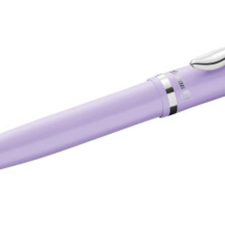 Pelikan Jazz Pastel Boligrafo con Mecanismo de Giro - Punta Mediana - Cuerpo Lacado - Recargable - Color Lavanda Pastel 1