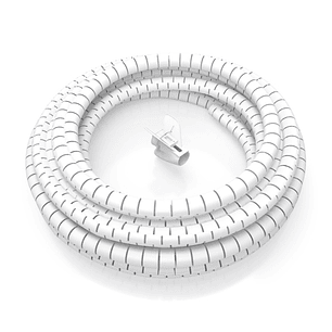 Aisens Organizador de Cable en Espiral 25mm - 3.0m - Color Blanco