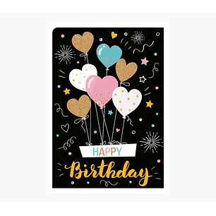 Pictura Tarjeta Zig-Zag - 15x22cm - Tematica Corazones - Triptica sin Envoltorio - Incluye Sobre Blanco - Papel con Certificacion FSC