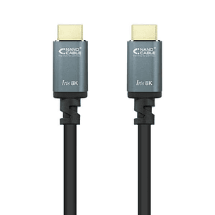 Nanocable Cable HDMI 2.1 Iris 8K A/M-A/M 0.5m - Color Negro