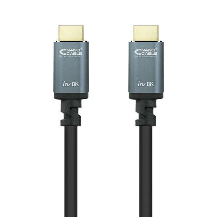 Nanocable Cable HDMI 2.1 Iris 8K A/M-A/M 0.5m - Color Negro 1