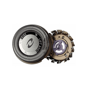 Philips Cabezal y Cuchilla de Recambio para Afeitadora - Sistema de Doble Cuchilla - Color Acero