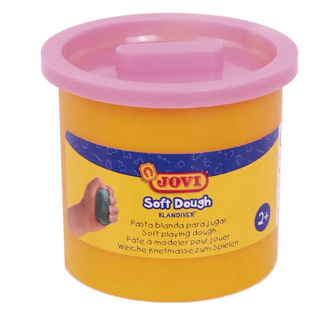 Jovi Soft Dough Blandiver Pack con 5 Botes de Pasta de Modelar 110gr - Blanda y Flexible - Facil de Amasar y Moldear - Ideal para Iniciacion al Modela 1