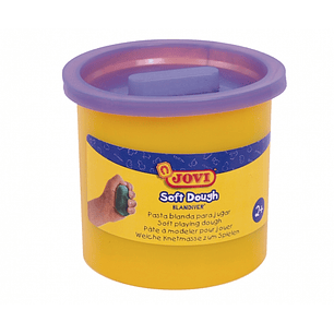 Jovi Soft Dough Blandiver Estuche de 5 Botes 110gr - Violeta - Blanda y Flexible - Facil de Amasar y Moldear - Ideal para Iniciacion al Modelaje - Col