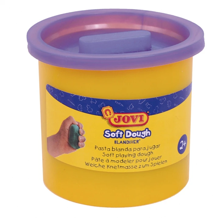 Jovi Soft Dough Blandiver Estuche de 5 Botes 110gr - Violeta - Blanda y Flexible - Facil de Amasar y Moldear - Ideal para Iniciacion al Modelaje - Col 1