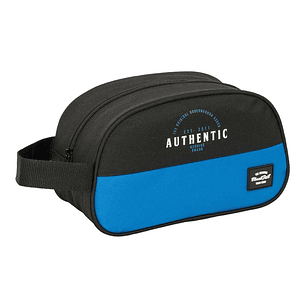 Safta Blackfit8 Underground Neceser de 5L - Cremallera - Asa Lateral - Adapatable a Carro - 260x120x150mm - Color Negro y Azul