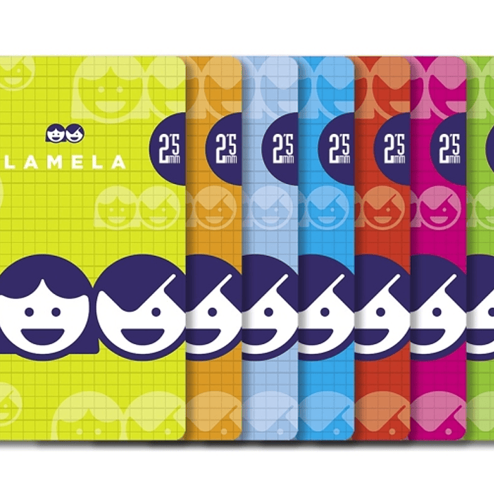 Lamela Pack de 10 Cuadernos de Espiral con 80 Hojas de 70g/m2 con Margen - Formato Folio - Pauta Cuadrovia de 2.5mm - Cubierta de Cartoncillo Plastifi 1