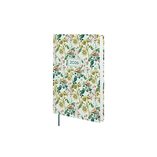 Finocam Dynamic Porto Design Agenda en Catalan - Anual 2026 - Tapa Dura - Formato Y10 - 145x23x210mm - 1 Dia por Pagina - Tematica de Flores