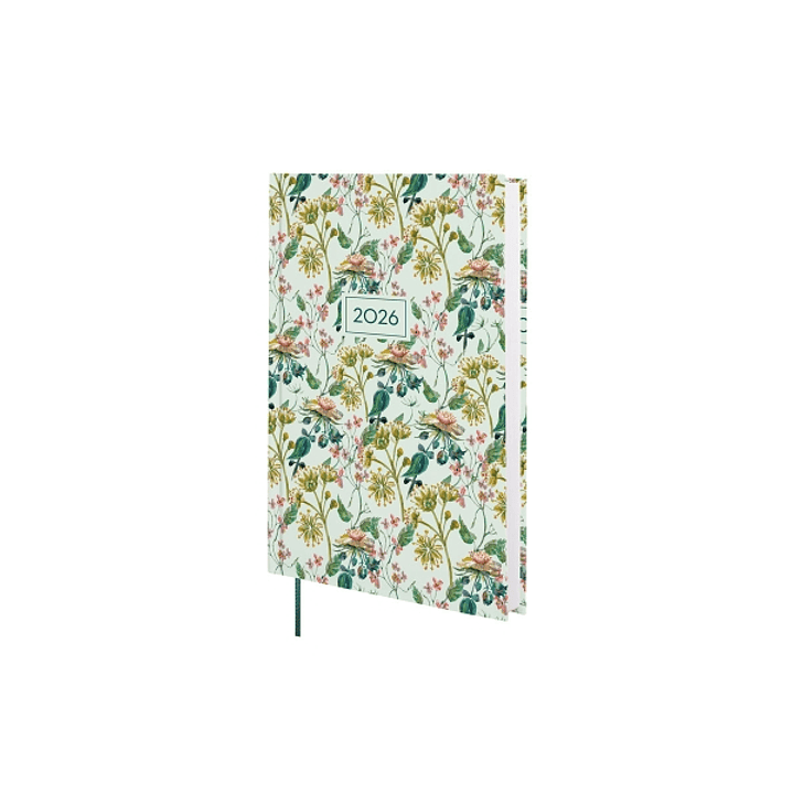 Finocam Dynamic Porto Design Agenda en Catalan - Anual 2026 - Tapa Dura - Formato Y10 - 145x23x210mm - 1 Dia por Pagina - Tematica de Flores 1