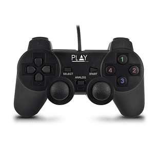 Ewent Mando/Gamepad USB - 13 Botones - 2 Palancas Analogicas - D-Pad de 8 Vias - Cable de 1.5m - Color Negro