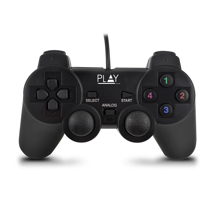 Ewent Mando/Gamepad USB - 13 Botones - 2 Palancas Analogicas - D-Pad de 8 Vias - Cable de 1.5m - Color Negro 1