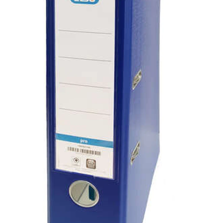 Elba Rado Top Archivador Tamaño Folio - Con Palanca y Rado - Ancho de 80mm - Forrado Exterior de Plastico - Interior de Papel - Color Azul 1