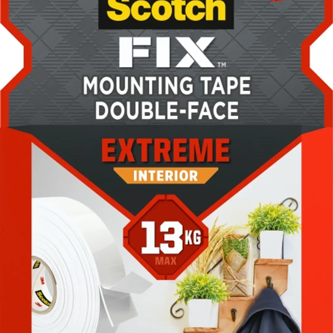 Scotch-Fix Cinta de Montaje para Interior Extremo de Doble Cara - 19mm x 5m - Color Blanco 1