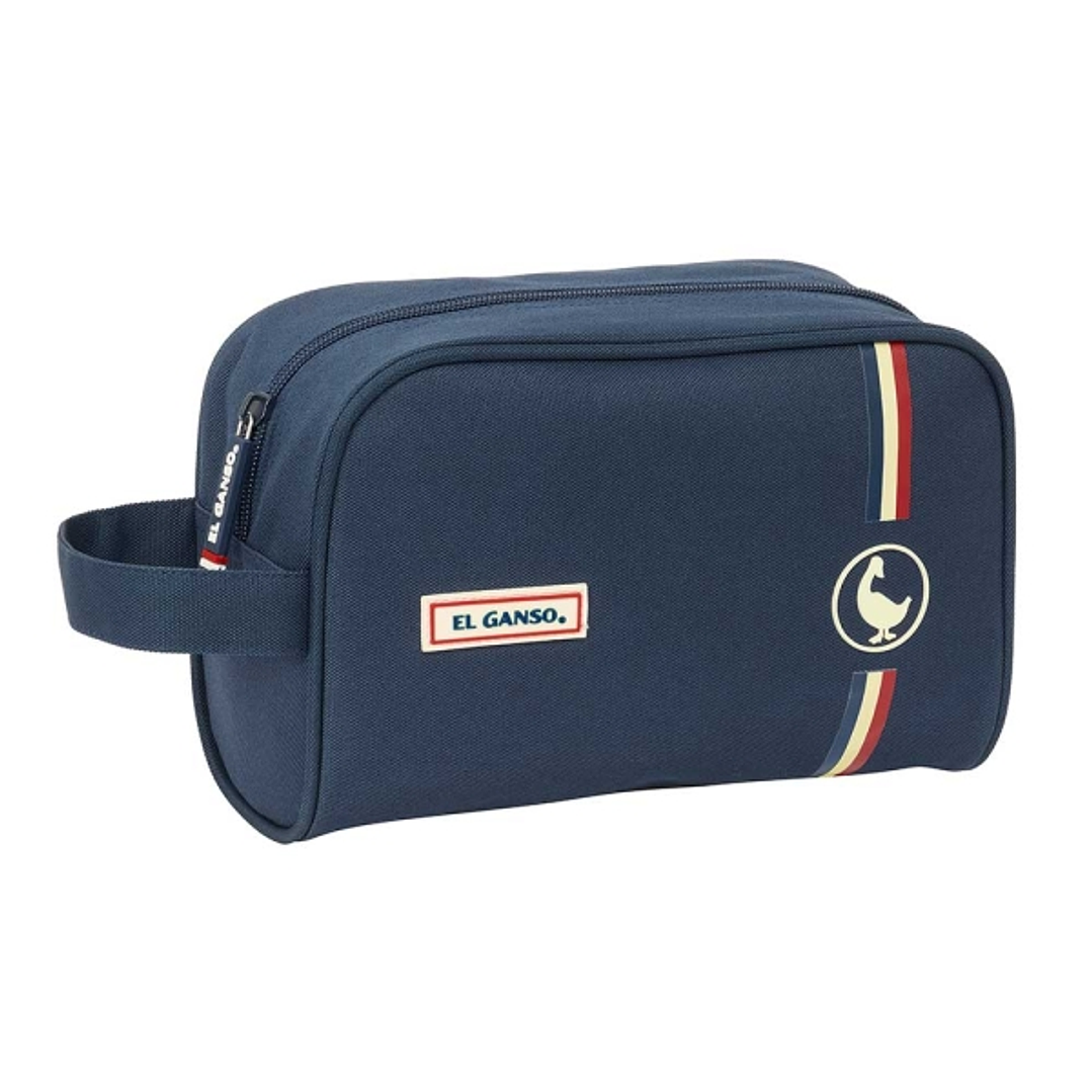 Safta el Ganso Eclipse Neceser de 3.6L - Cremallera - Asa Lateral - Interior Forrado - Organizadores Interiores - 240x100x150mm - Color Azul Marino 1