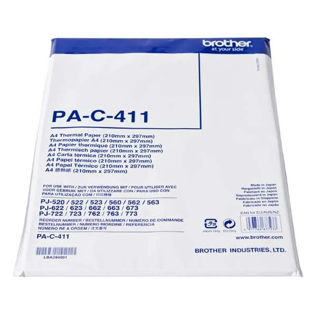 Brother PAC411 Pack de 100 Hojas A4 de Papel Termico Original 1