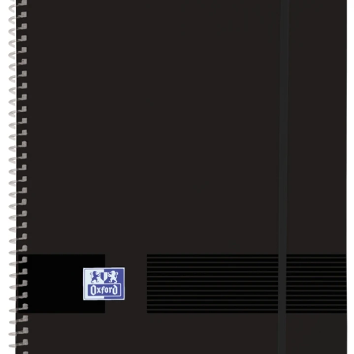 Oxford Live & Go A4 Carpeta de Fundas - Tapa de Plastico Opaco - Espiral 30 Fundas - Color Negro 1