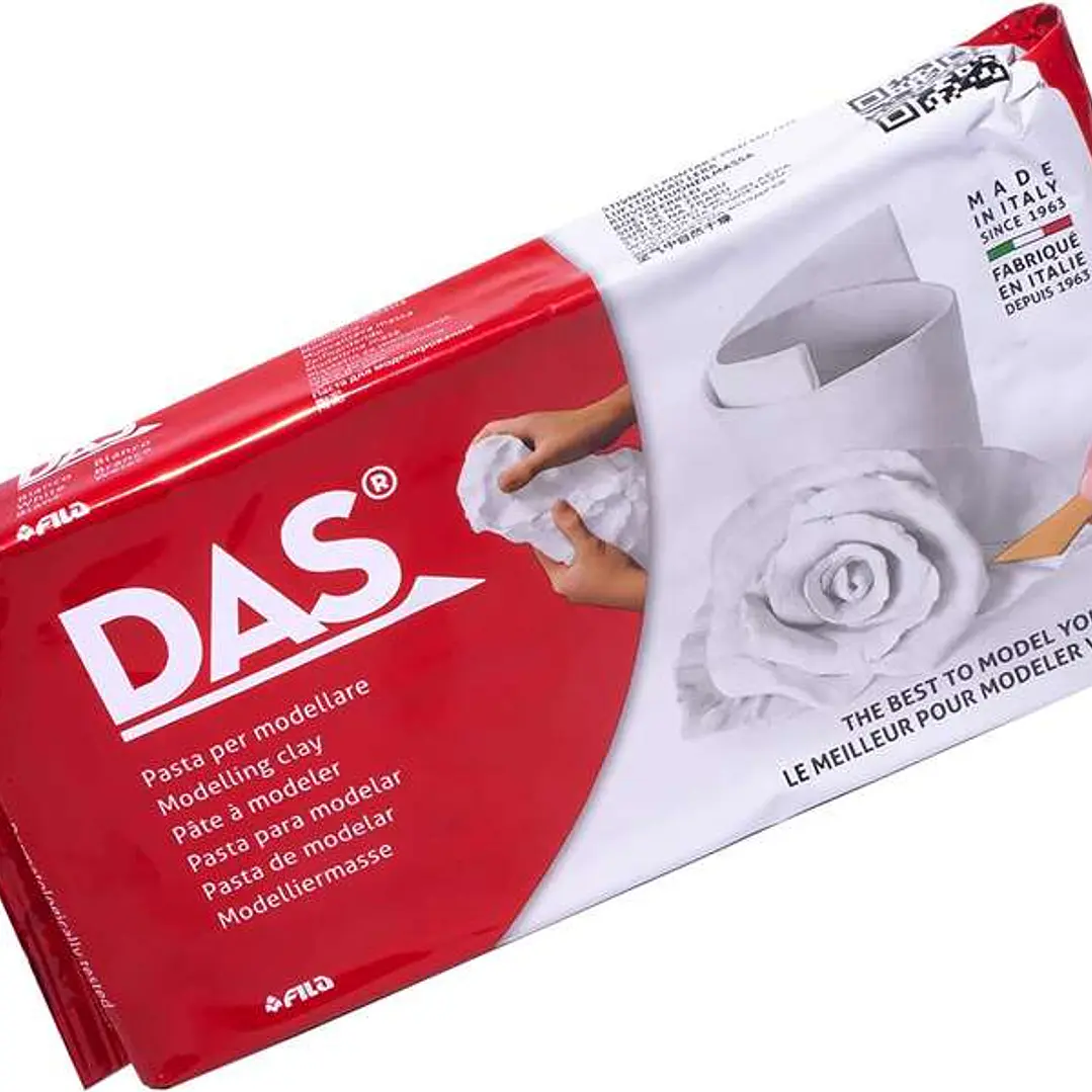 Das Pasta para Modelar - 1kg - Facil de Trabajar - Seca al Aire - Color Blanco 1