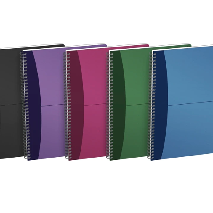 Oxford Office Urban Mix A4 Cuaderno Espiral - Tapa de Plastico Resistente - 90 Hojas Cuadriculadas 5x5 - Colores Surtidos 1