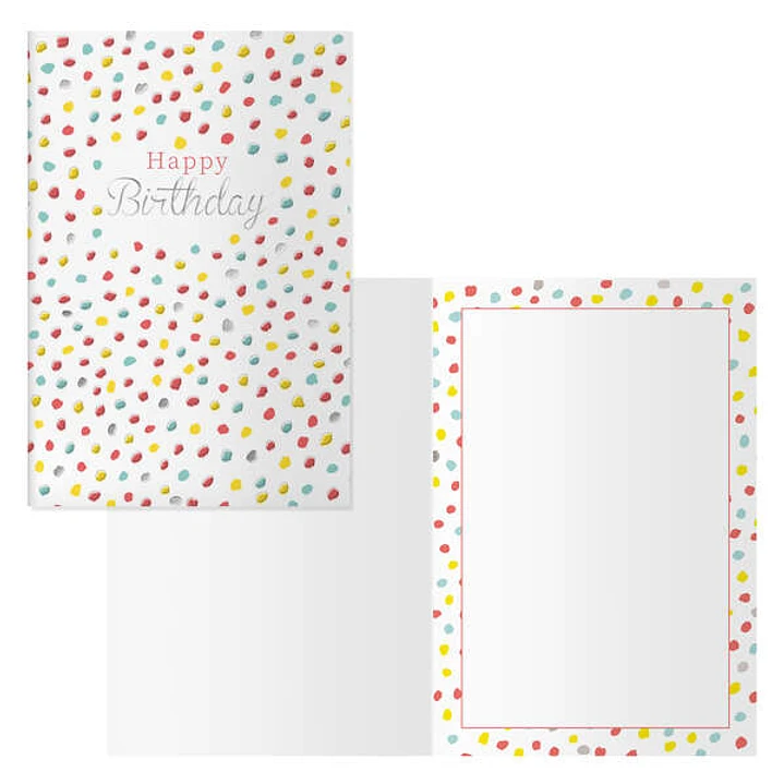 Dohe Pack de 6 Tarjetas de Felicitacion de Cumpleaños - 11.5x17cm - Impresion a Todo Color - Estampaciones con Pelicula de Color - Estampacion en Seco 1