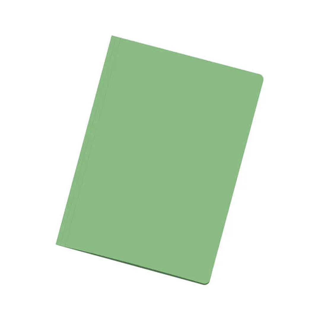 Dohe Pack de 50 Subcarpetas de Cartulina de 180gr A4 - Con Ranura para Fastener - Resistente y Duradera - Ideal para Organizar Documentos - Color Verd 1