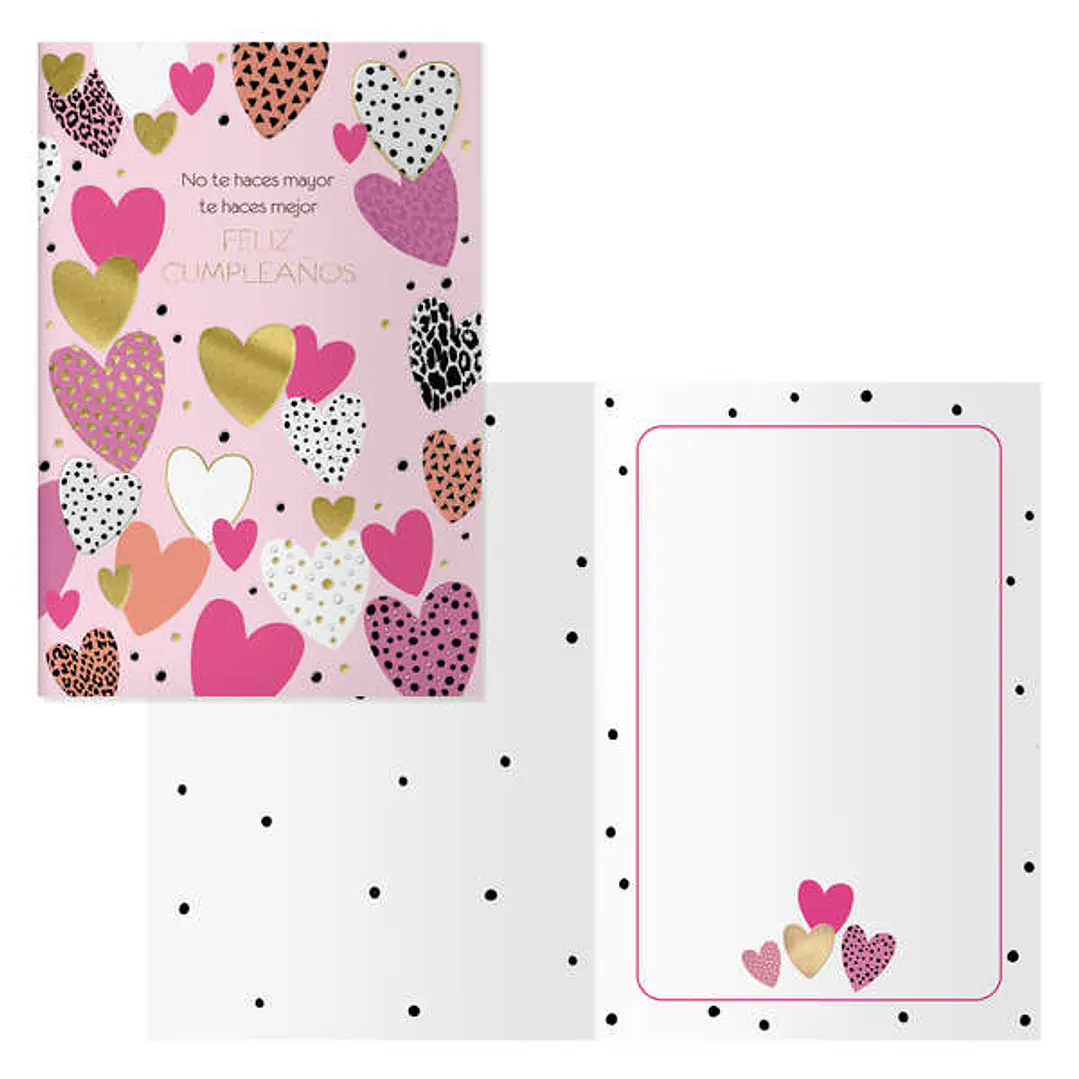 Dohe Pack de 6 Tarjetas de Felicitacion de Cumpleaños - 11.5x17cm - Impresion a Todo Color - Estampaciones con Pelicula de Color - Estampacion en Seco 1