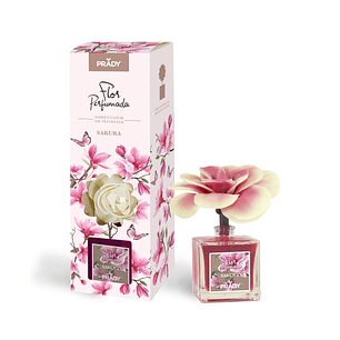 Prady Ambientador Flor Perfumada Sakura - Frasco de Cristal 90ml