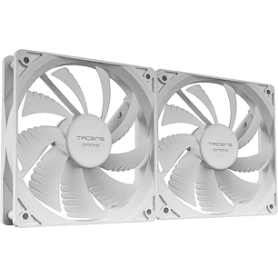 Tacens Anima AF12X2 Pack de 2 Ventiladores de 120mm - Rodamientos Fluxus - Color Blanco