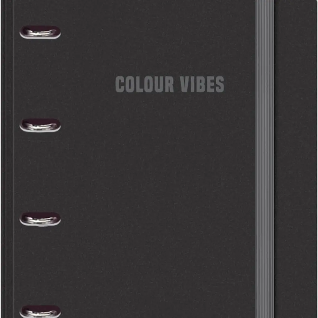 Dohe Colour Vibes Polyfoam Carpeta de 4 Anillas Mixtas de 35mm A4 Recambio 100 Hojas Cuadricula 5mm - Cubierta de Polyfoam 2mm - Cierre con Goma - Inc 1