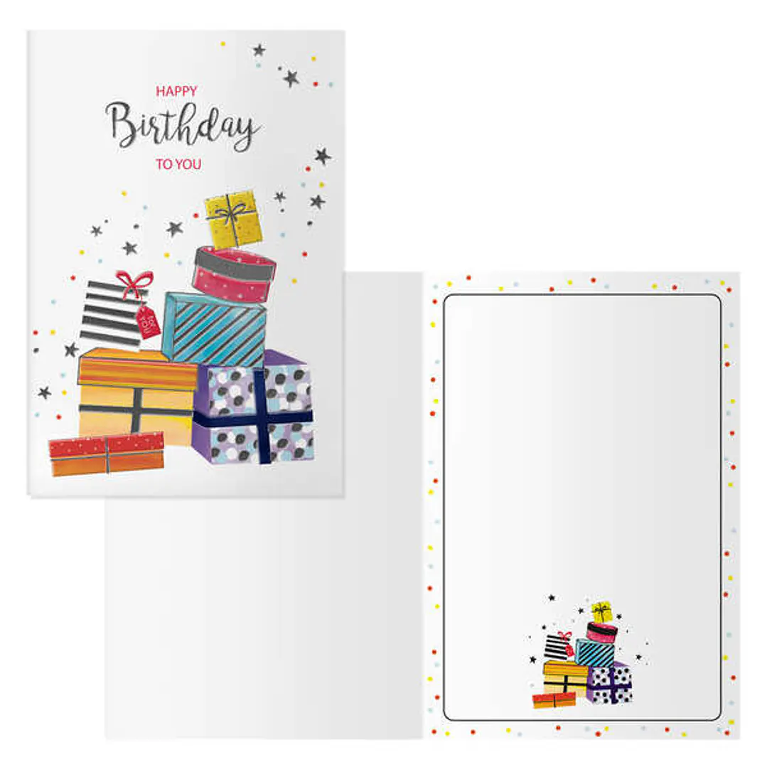 Dohe Pack de 6 Tarjetas de Felicitacion de Cumpleaños - 11.5x17cm - Impresion a Todo Color - Estampaciones con Pelicula de Color - Estampacion en Seco 1