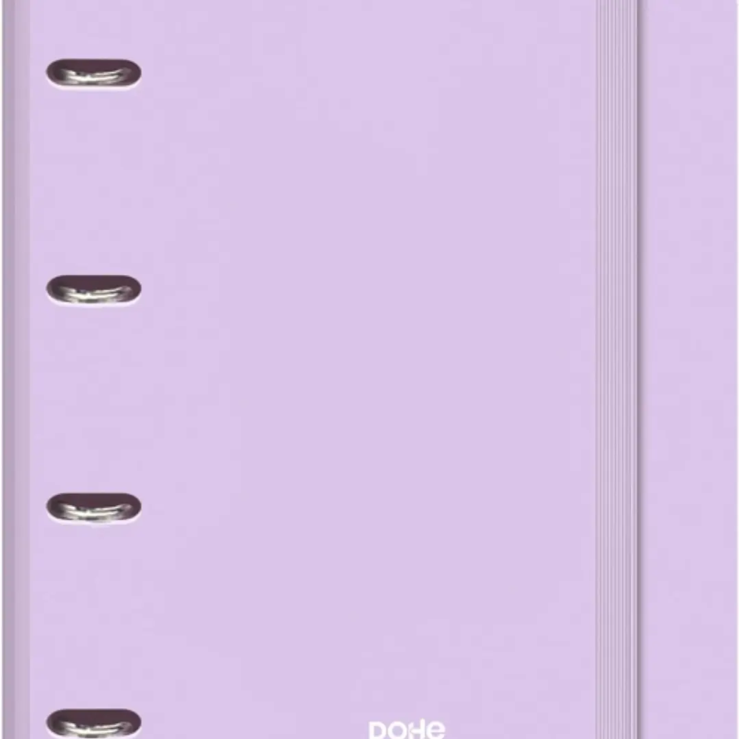 Dohe Serenity Polyfoam Carpeta de 4 Anillas Mixtas de 35mm A4 Recambio 100 Hojas Cuadricula 5mm - Cubierta de Polyfoam 2mm - Cierre con Goma - Incluye 1